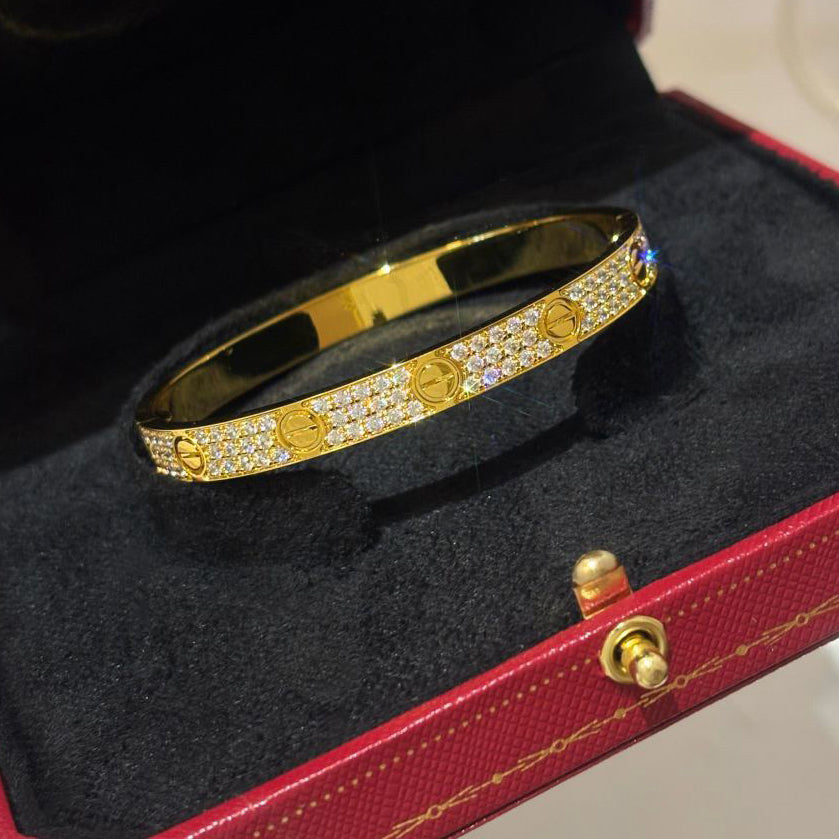 [⭐Shinejoy]LOVE BRACELET 6.1MM DIAMOND-PAVED
