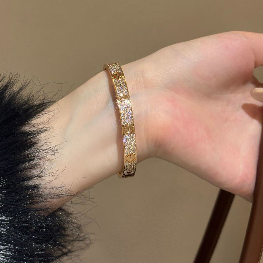 [⭐Shinejoy]LOVE BRACELET 6.1MM DIAMOND-PAVED
