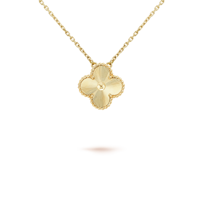 [⭐Shinejoy]CLOVER 15MM LASER NECKLACE