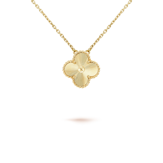[⭐Shinejoy]CLOVER 15MM LASER NECKLACE