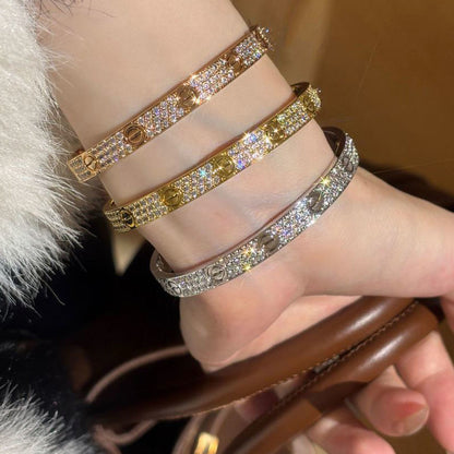 [⭐Shinejoy]LOVE BRACELET 6.1MM DIAMOND-PAVED