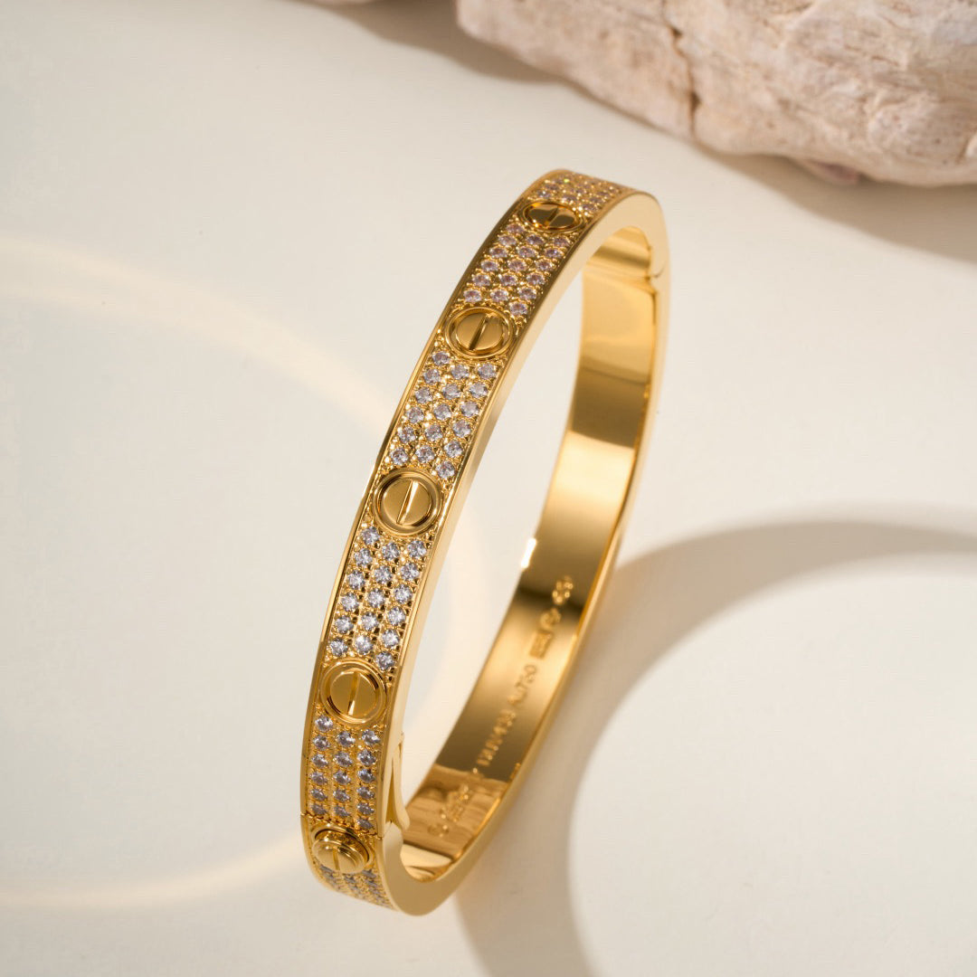 [⭐Shinejoy]LOVE BRACELET 6.1MM DIAMOND-PAVED