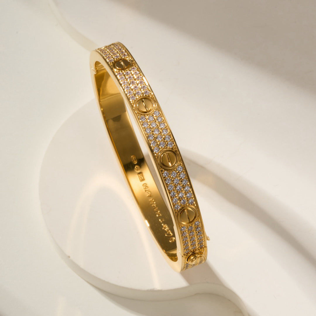 [⭐Shinejoy]LOVE BRACELET 6.1MM DIAMOND-PAVED
