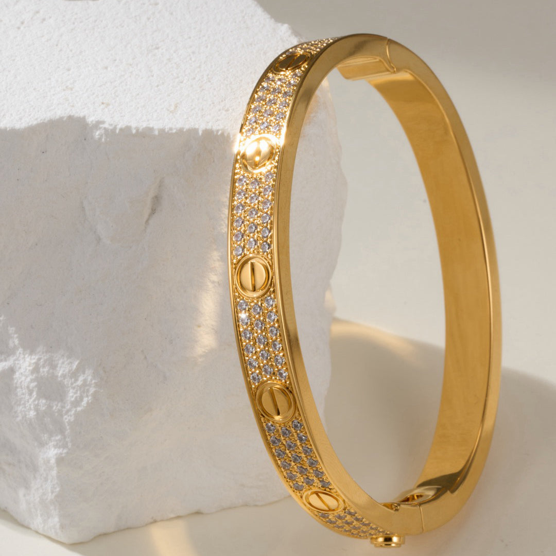 [⭐Shinejoy]LOVE BRACELET 6.1MM DIAMOND-PAVED