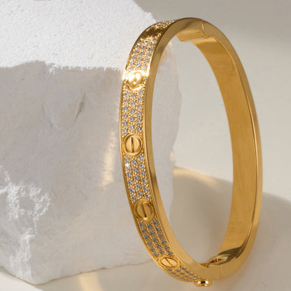 [⭐Shinejoy]LOVE BRACELET 6.1MM DIAMOND-PAVED