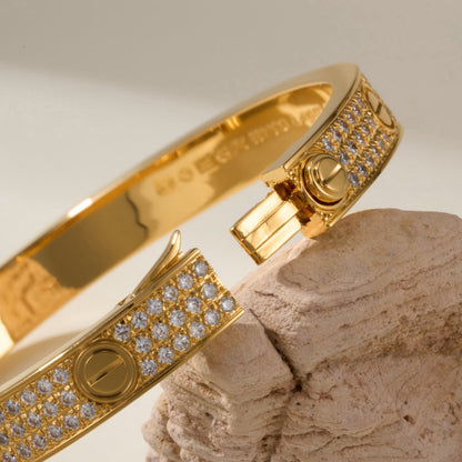 [⭐Shinejoy]LOVE BRACELET 6.1MM DIAMOND-PAVED