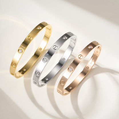 [⭐Shinejoy]LOVE BRACELET 6.1MM 4 DIAMONDS