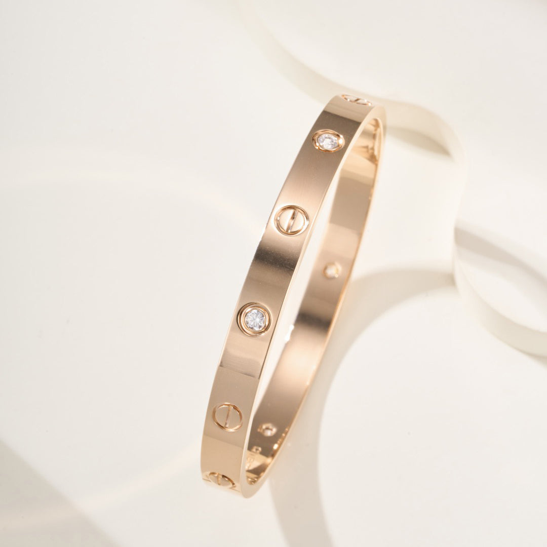 [⭐Shinejoy]LOVE BRACELET 6.1MM 4 DIAMONDS