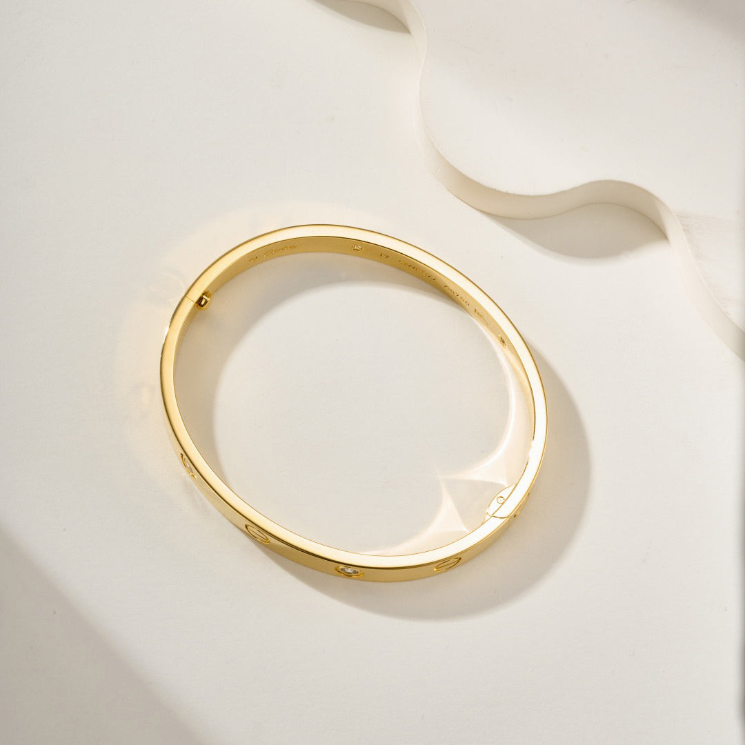 [⭐Shinejoy]LOVE BRACELET 6.1MM 4 DIAMONDS