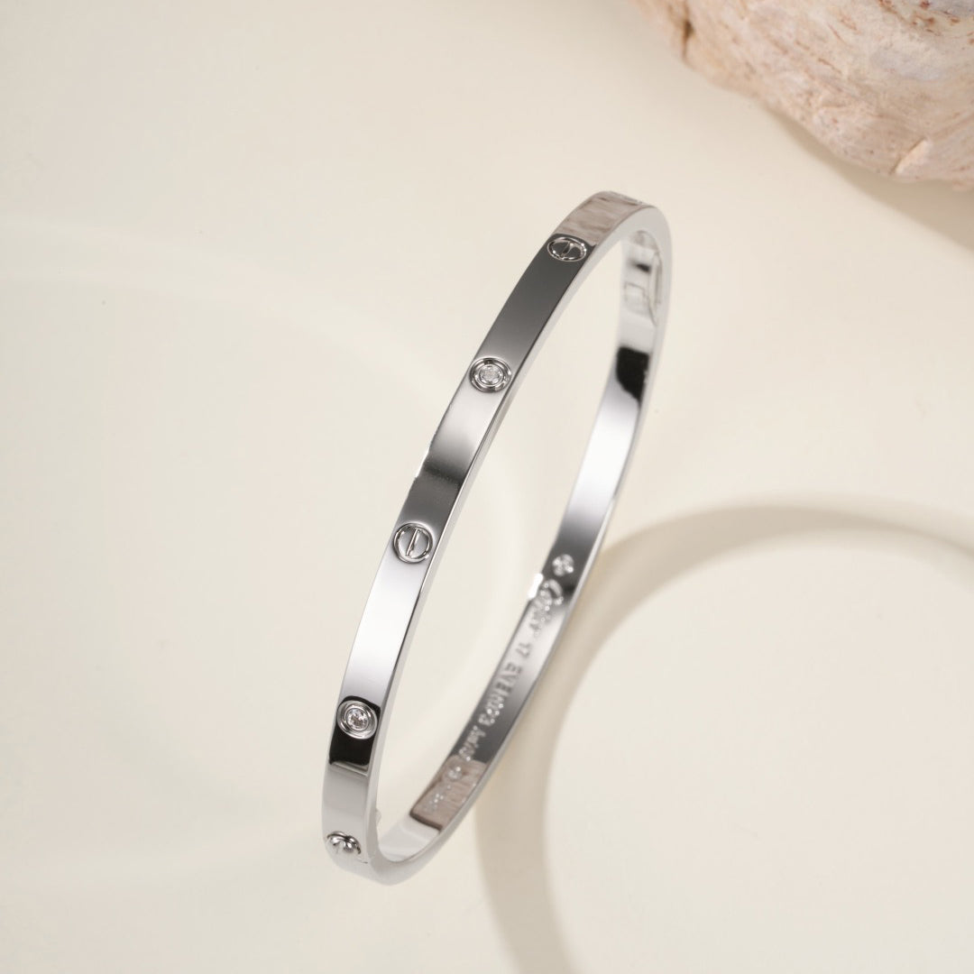 [⭐Shinejoy]LOVE BRACELET 3.65MM 6 DIAMONDS