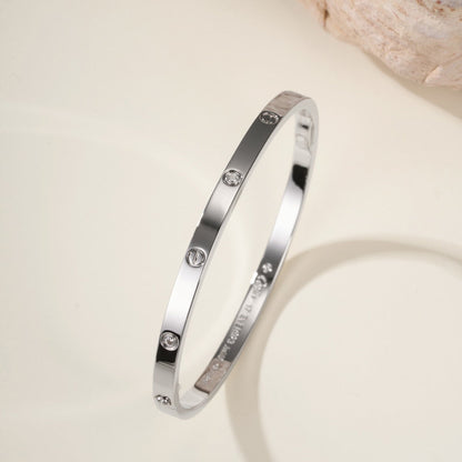 [⭐Shinejoy]LOVE BRACELET 3.65MM 6 DIAMONDS