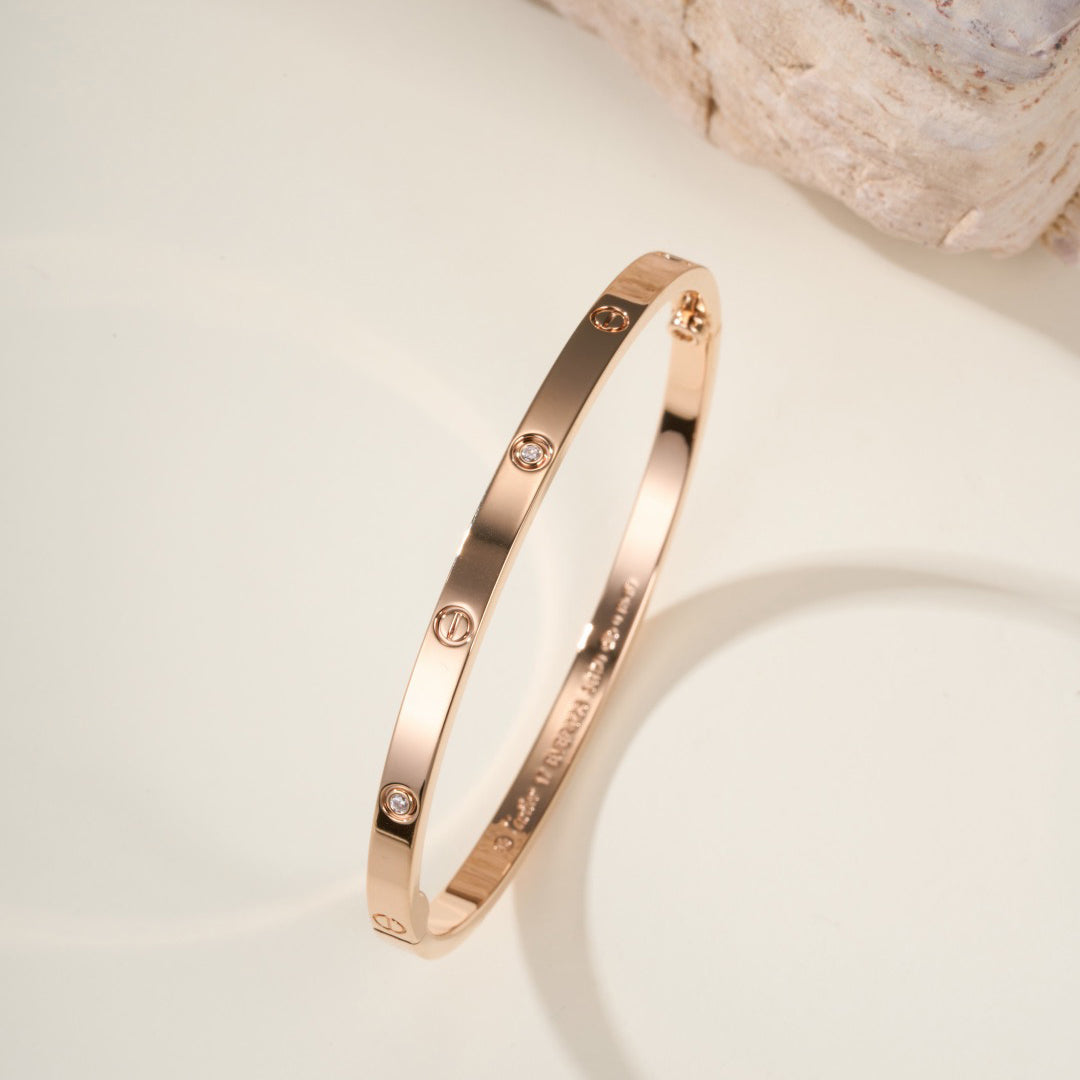 [⭐Shinejoy]LOVE BRACELET 3.65MM 6 DIAMONDS