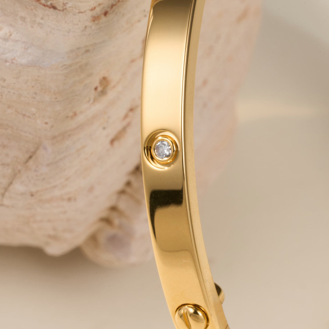 [⭐Shinejoy]LOVE BRACELET 3.65MM 6 DIAMONDS