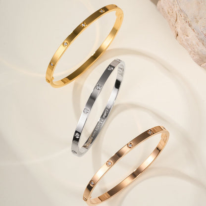 [⭐Shinejoy]LOVE BRACELET 3.65MM 10 DIAMONDS