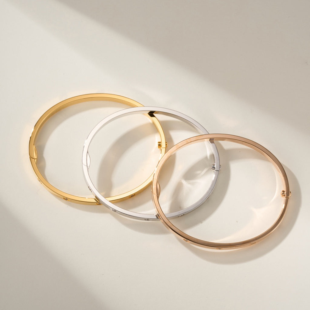 [⭐Shinejoy]LOVE BRACELET 3.65MM 10 DIAMONDS