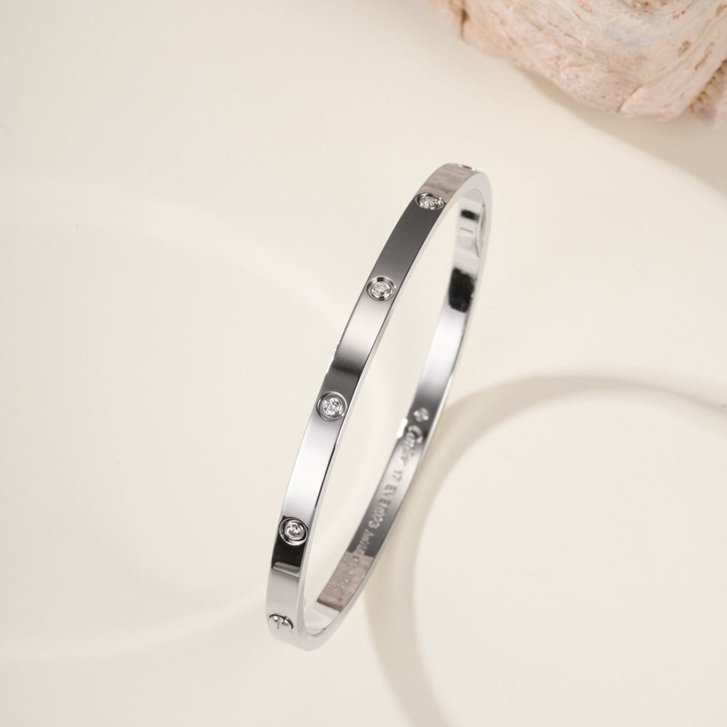 [⭐Shinejoy]LOVE BRACELET 3.65MM 10 DIAMONDS