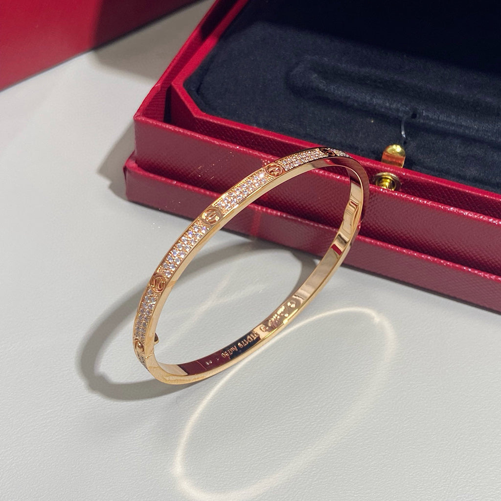 [⭐Shinejoy]LOVE BRACELET 3.65MM DIAMOND-PAVED