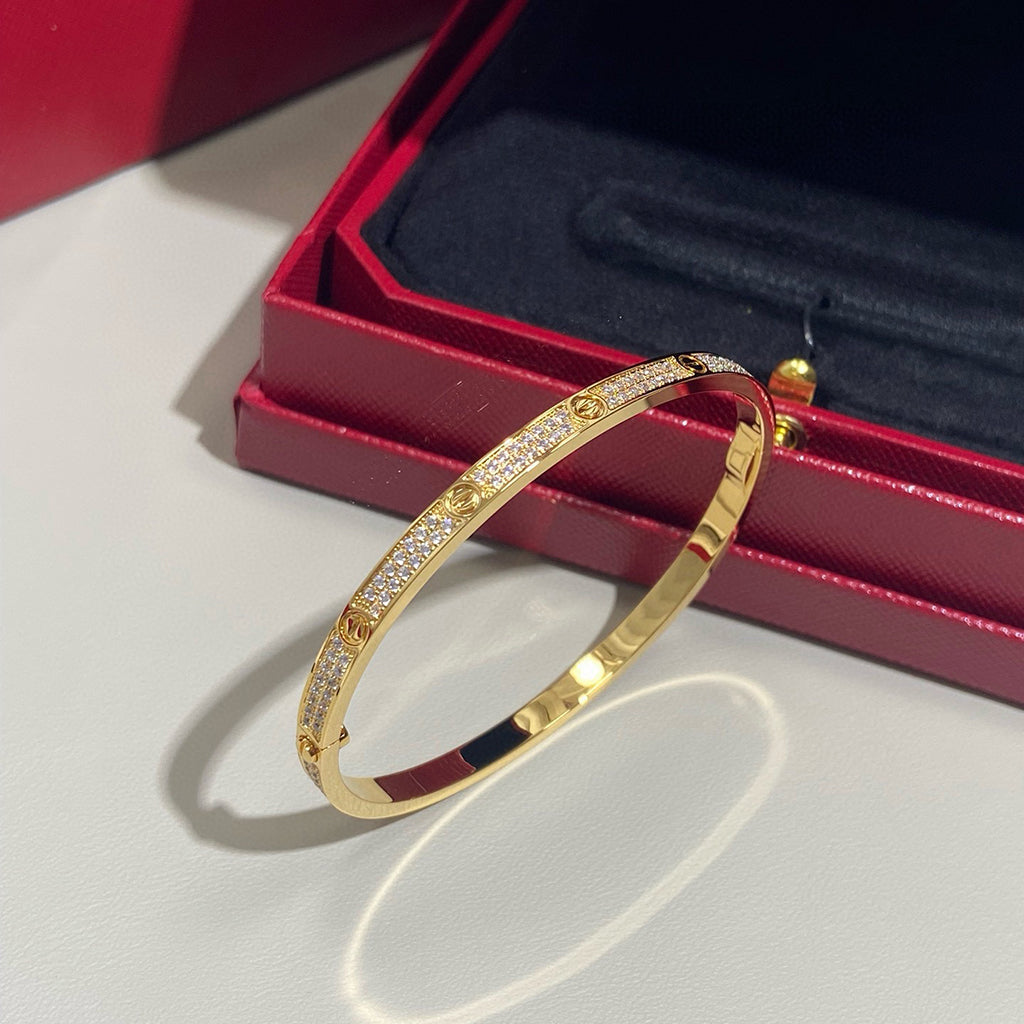 [⭐Shinejoy]LOVE BRACELET 3.65MM DIAMOND-PAVED