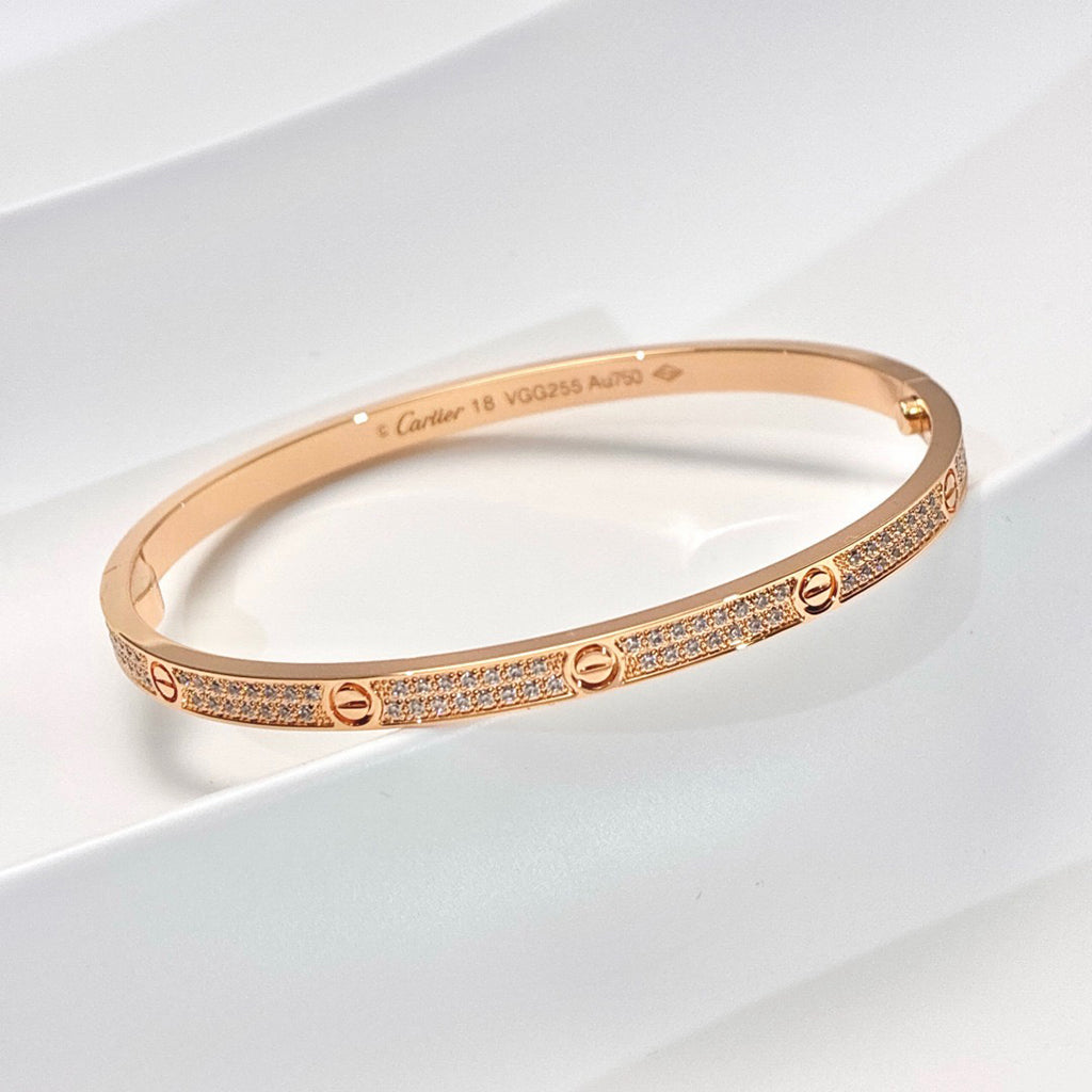 [⭐Shinejoy]LOVE BRACELET 3.65MM DIAMOND-PAVED