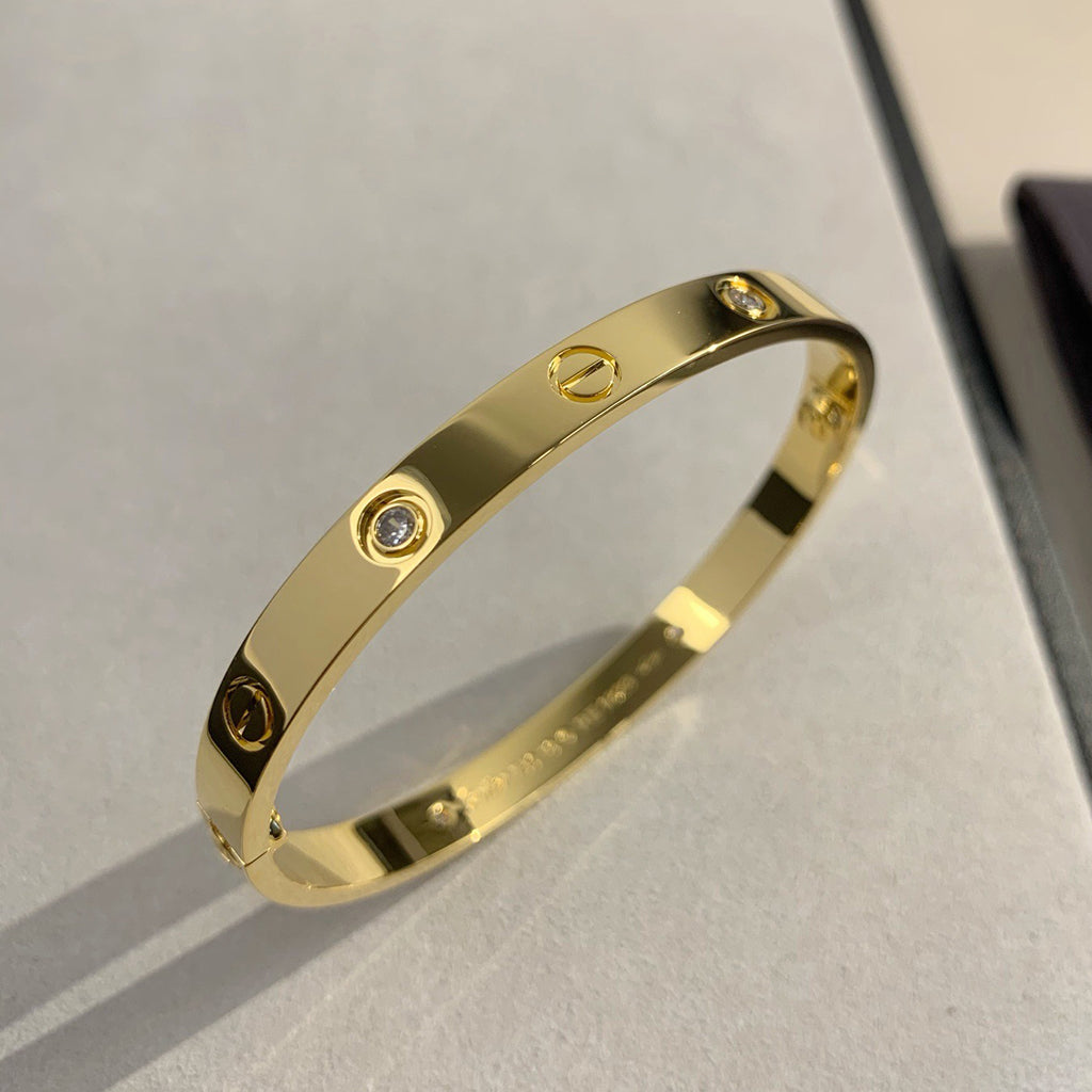 [⭐Shinejoy]LOVE BRACELET 6.1MM 4 DIAMONDS