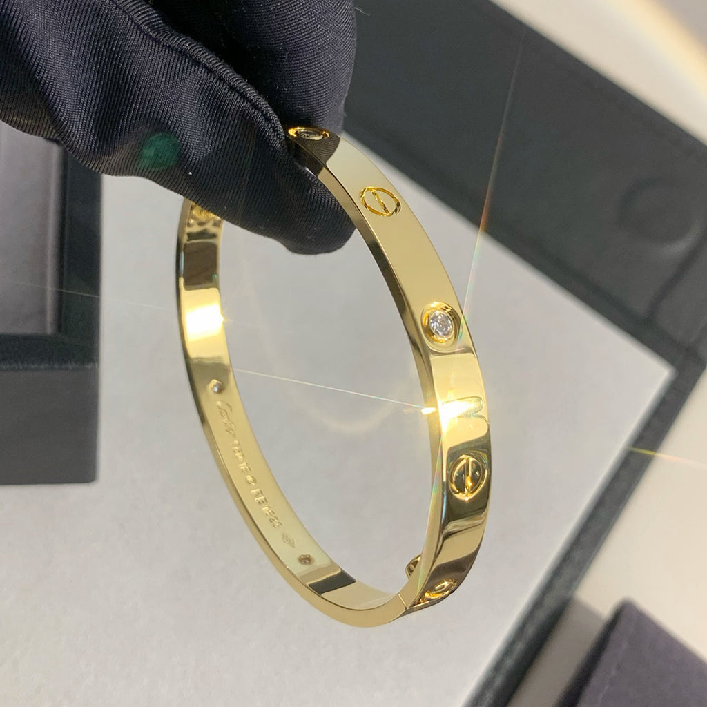 [⭐Shinejoy]LOVE BRACELET 6.1MM 4 DIAMONDS