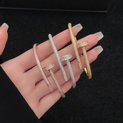 [⭐Shinejoy]JUSTE BRACELET 3.5MM ALL DIAMONDS