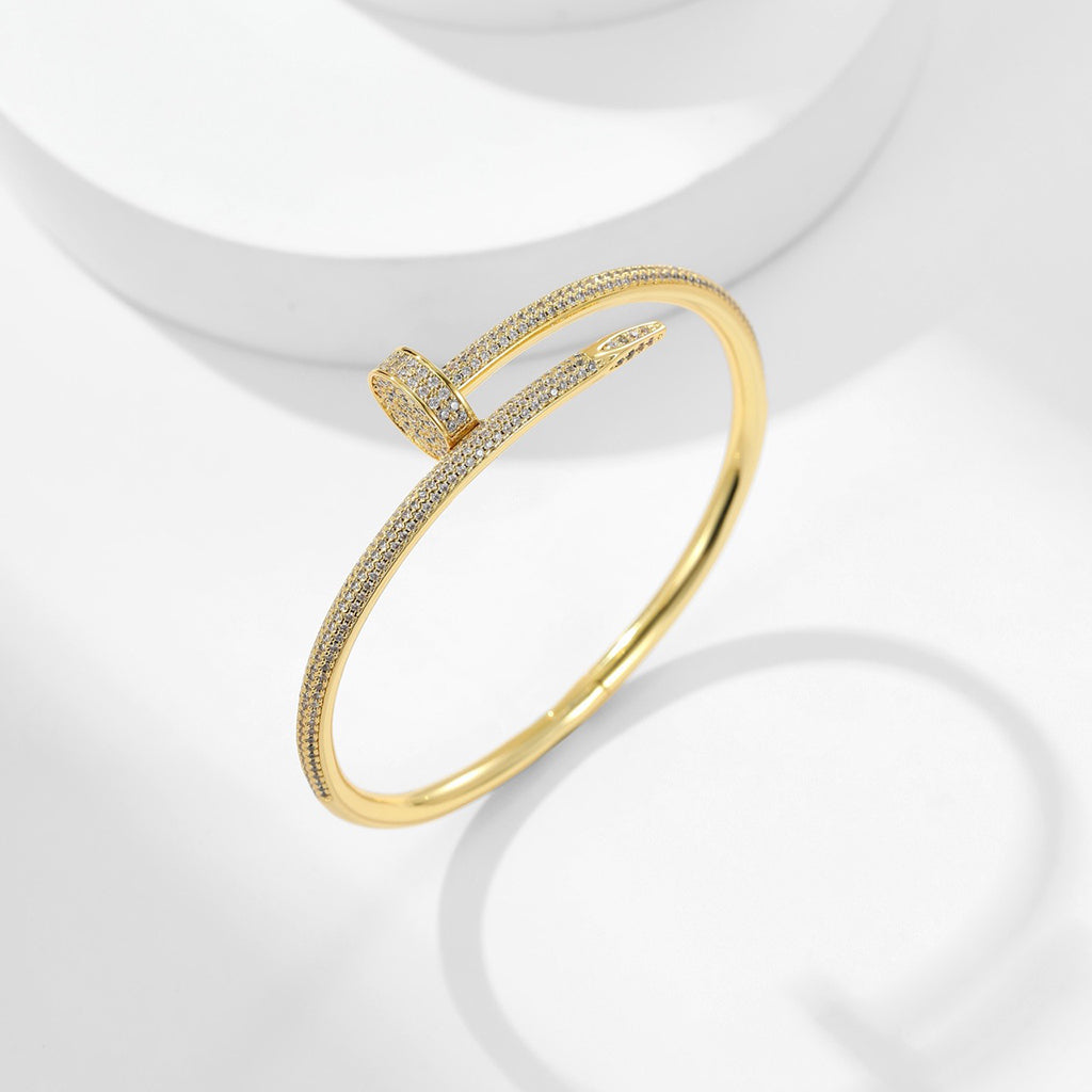 [⭐Shinejoy]JUSTE BRACELET 3.5MM ALL DIAMONDS
