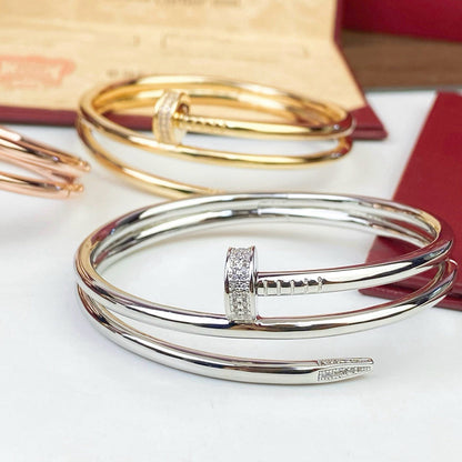 [⭐Shinejoy]JUSTE BRACELET 3.5MM DOUBLE ROW DIAMOND