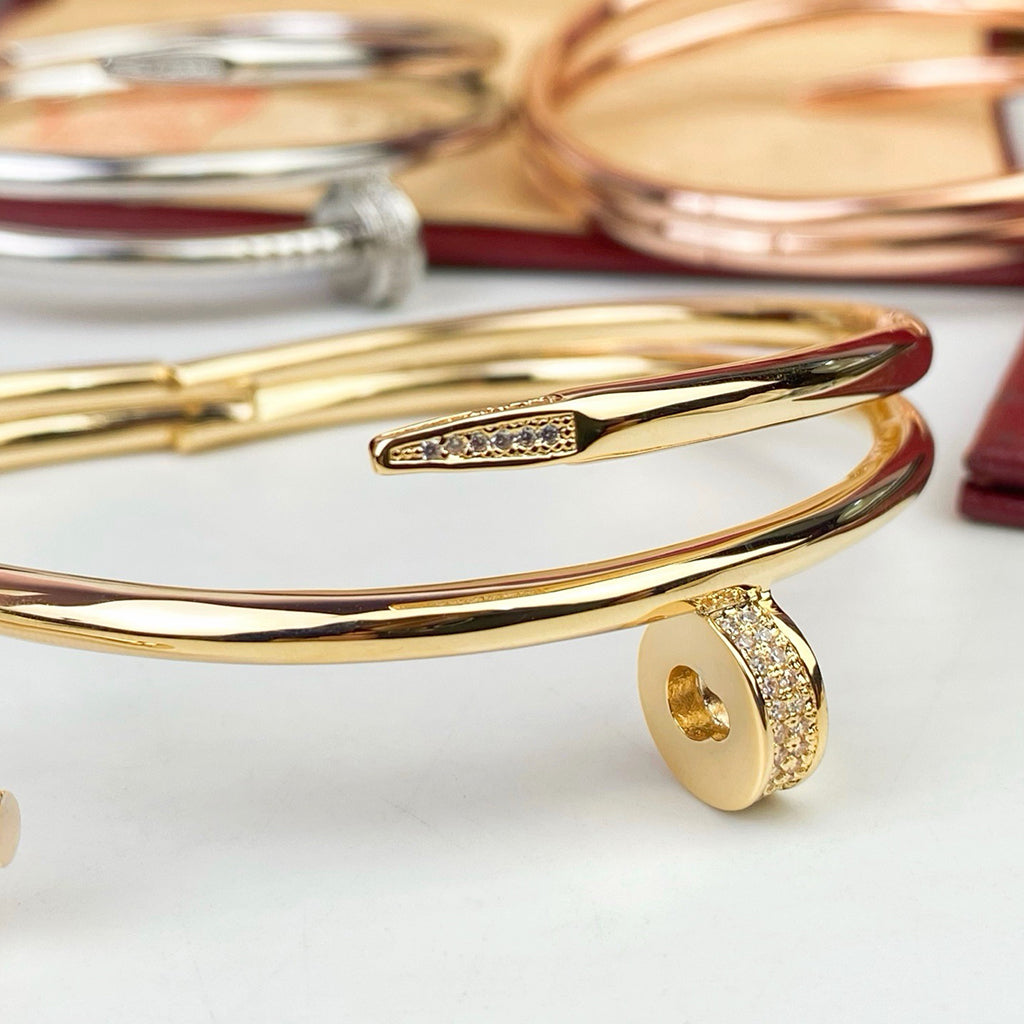 [⭐Shinejoy]JUSTE BRACELET 3.5MM DOUBLE ROW DIAMOND