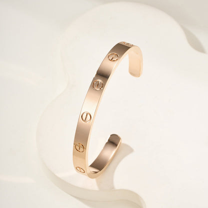 [⭐Shinejoy]LOVE BRACELET 6.1MM OPEN CUFF
