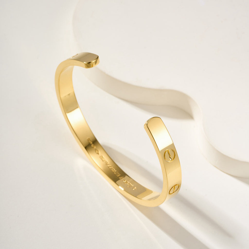 [⭐Shinejoy]LOVE BRACELET 6.1MM OPEN CUFF