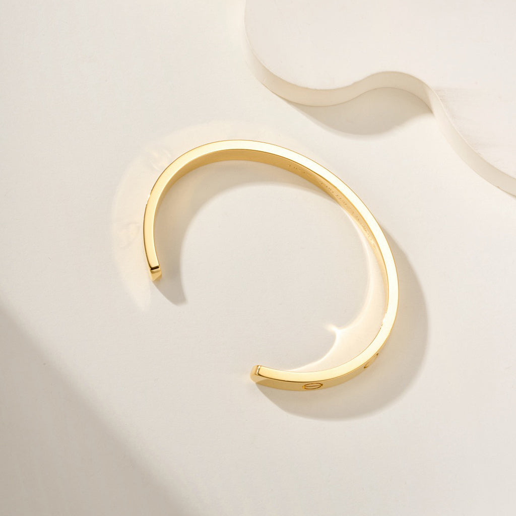 [⭐Shinejoy]LOVE BRACELET 6.1MM OPEN CUFF