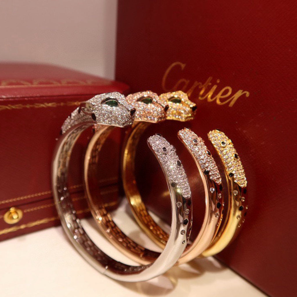 [⭐Shinejoy]PANTHERE BIG BRACELET DIAMONDS
