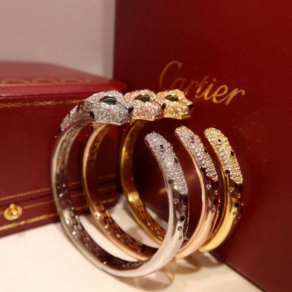 [⭐Shinejoy]PANTHERE BIG BRACELET DIAMONDS