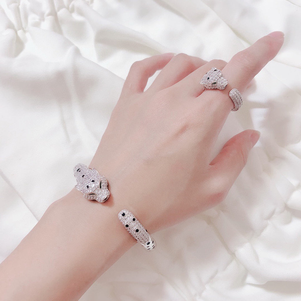 [⭐Shinejoy]PANTHERE BIG BRACELET DIAMONDS