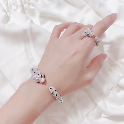 [⭐Shinejoy]PANTHERE BIG BRACELET DIAMONDS