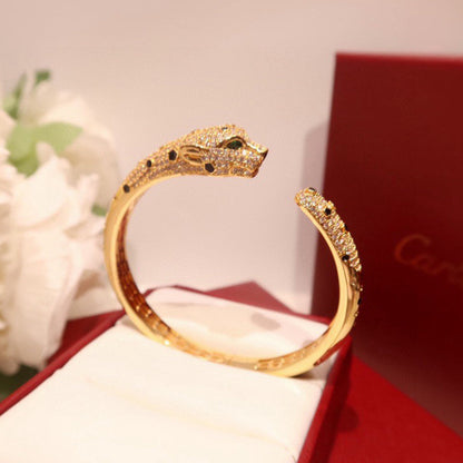 [⭐Shinejoy]PANTHERE BIG BRACELET DIAMONDS