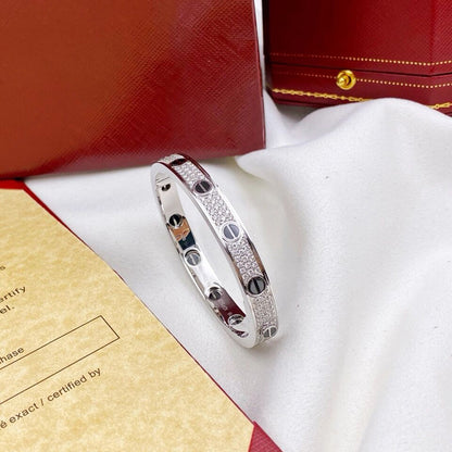 [⭐Shinejoy]LOVE BRACELET 6.1MM DIAMOND-PAVED CERAMIC