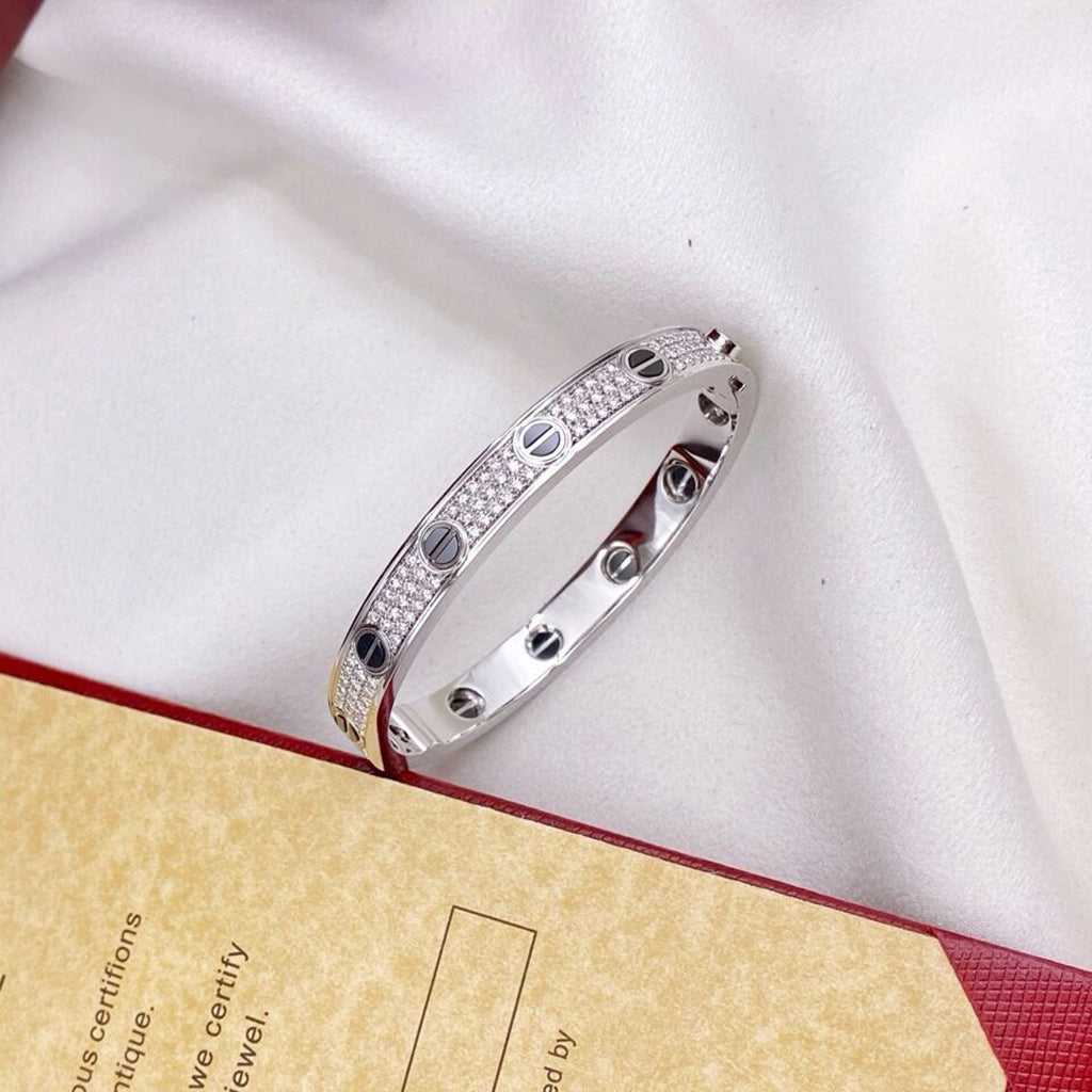 [⭐Shinejoy]LOVE BRACELET 6.1MM DIAMOND-PAVED CERAMIC