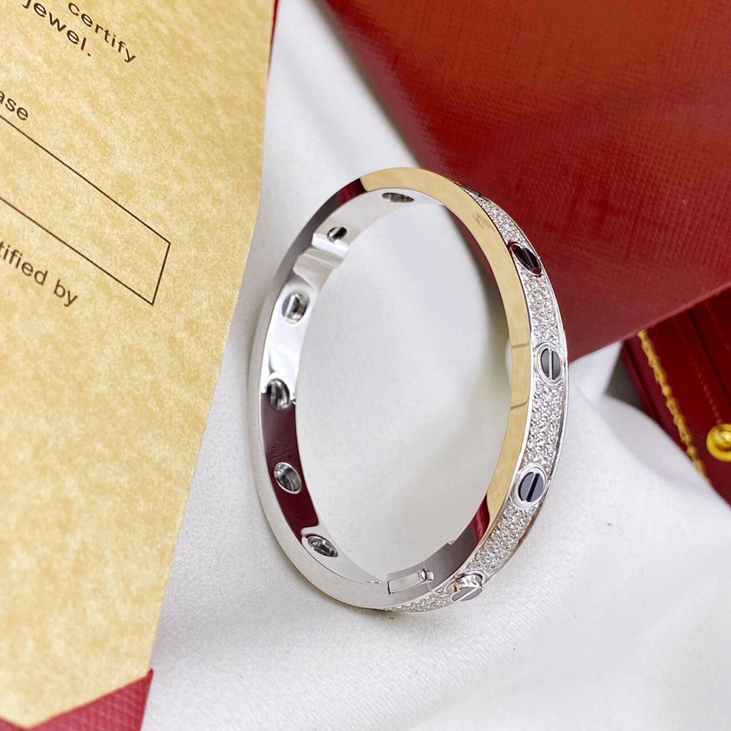[⭐Shinejoy]LOVE BRACELET 6.1MM DIAMOND-PAVED CERAMIC