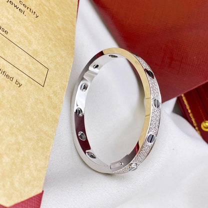 [⭐Shinejoy]LOVE BRACELET 6.1MM DIAMOND-PAVED CERAMIC