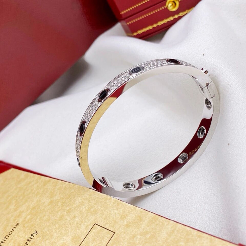 [⭐Shinejoy]LOVE BRACELET 6.1MM DIAMOND-PAVED CERAMIC