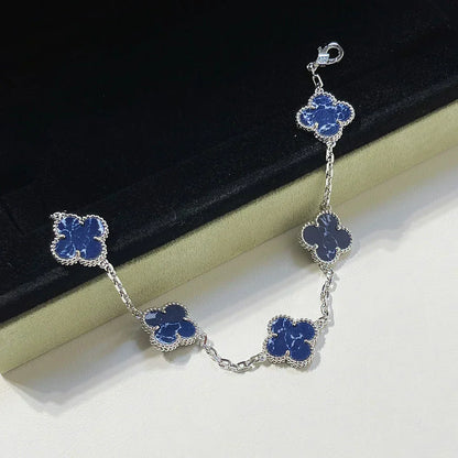 [Shinejoy]CLOVER 5 MOTIF PIETERSITE BRACELET COLLECTION