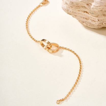 [⭐Shinejoy]LOVE BRACELET DOUBLE RING