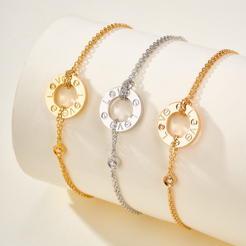 [⭐Shinejoy]LOVE BRACELET 2 DIAMOND