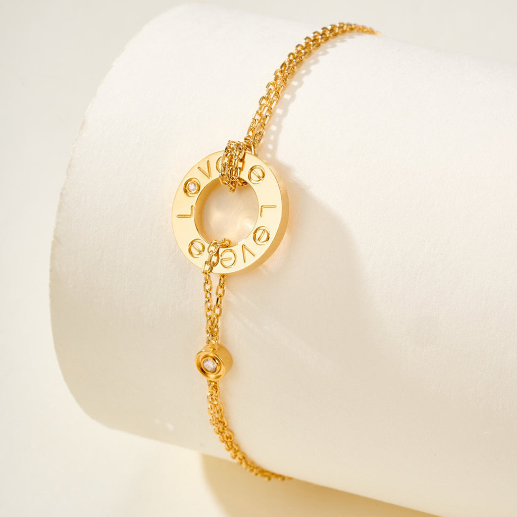 [⭐Shinejoy]LOVE BRACELET 2 DIAMOND
