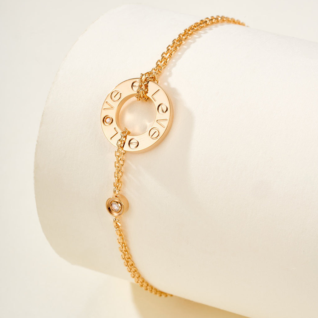 [⭐Shinejoy]LOVE BRACELET 2 DIAMOND