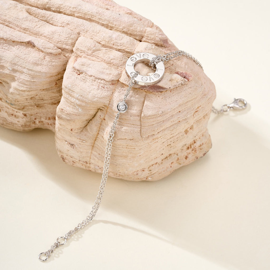 [⭐Shinejoy]LOVE BRACELET 2 DIAMOND