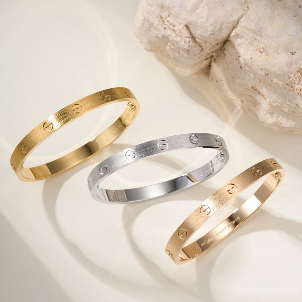 [⭐Shinejoy]LOVE BRACELET 6.1MM BRUSHED