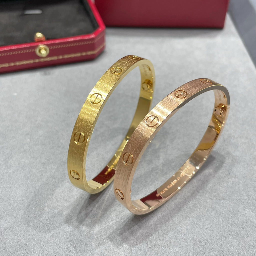 [⭐Shinejoy]LOVE BRACELET 6.1MM BRUSHED